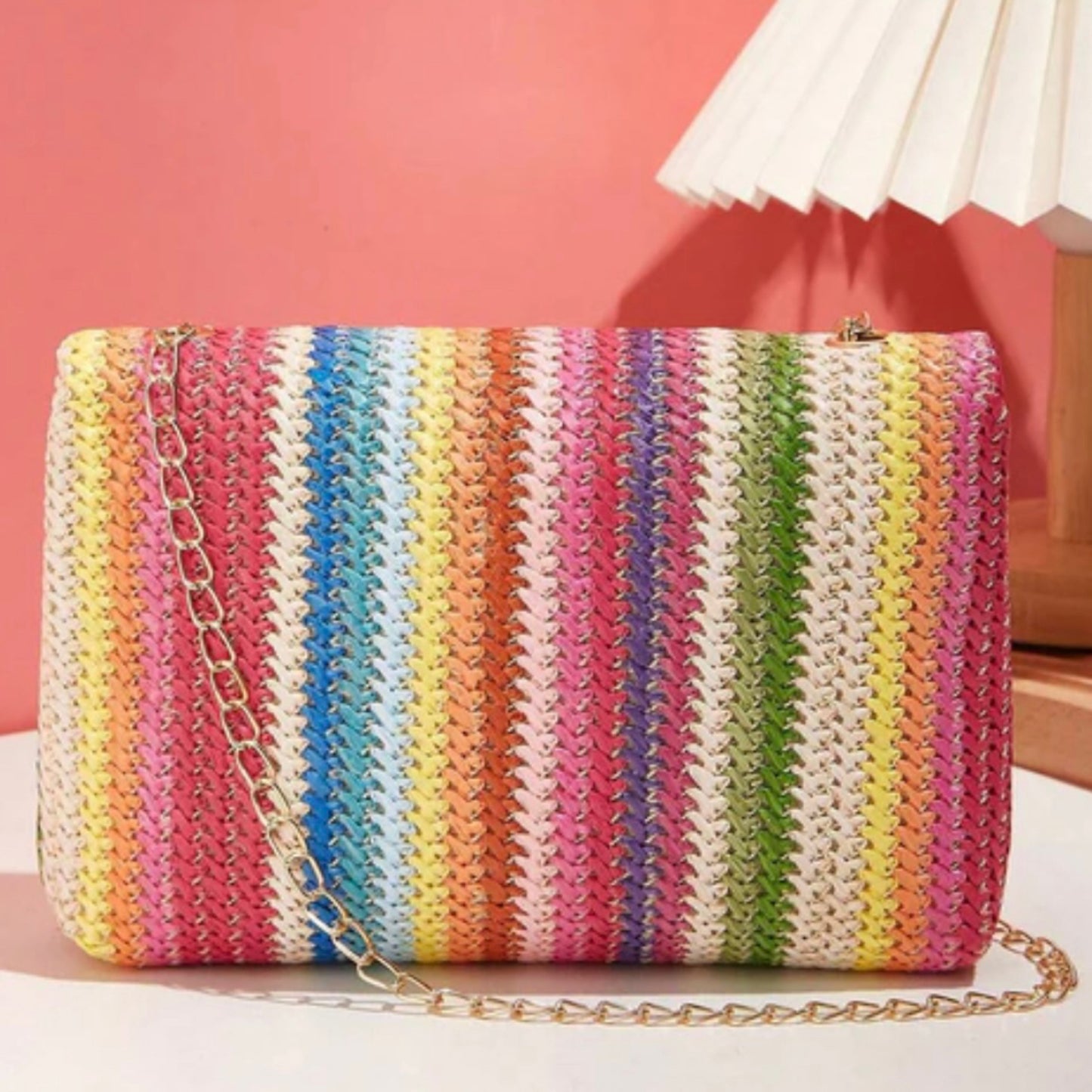 Boho Babe Woven Chain Bag