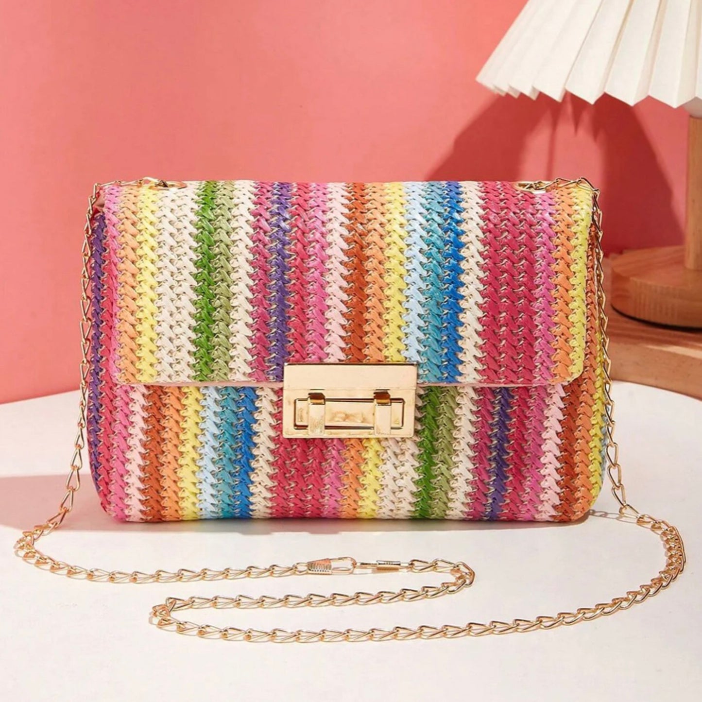 Boho Babe Woven Chain Bag