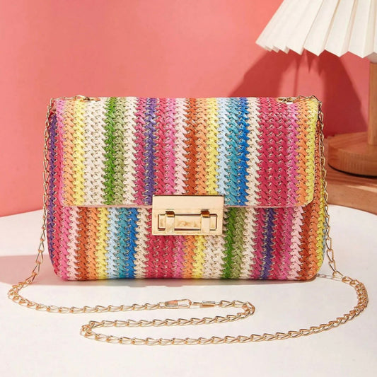 Boho Babe Woven Chain Bag