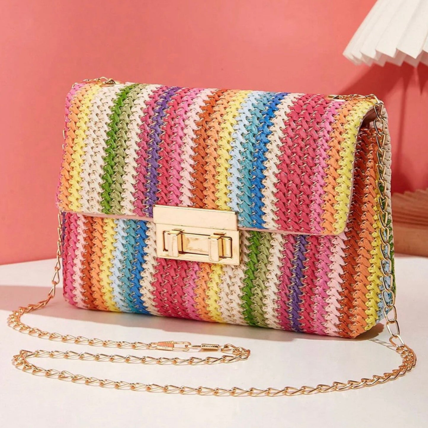 Boho Babe Woven Chain Bag