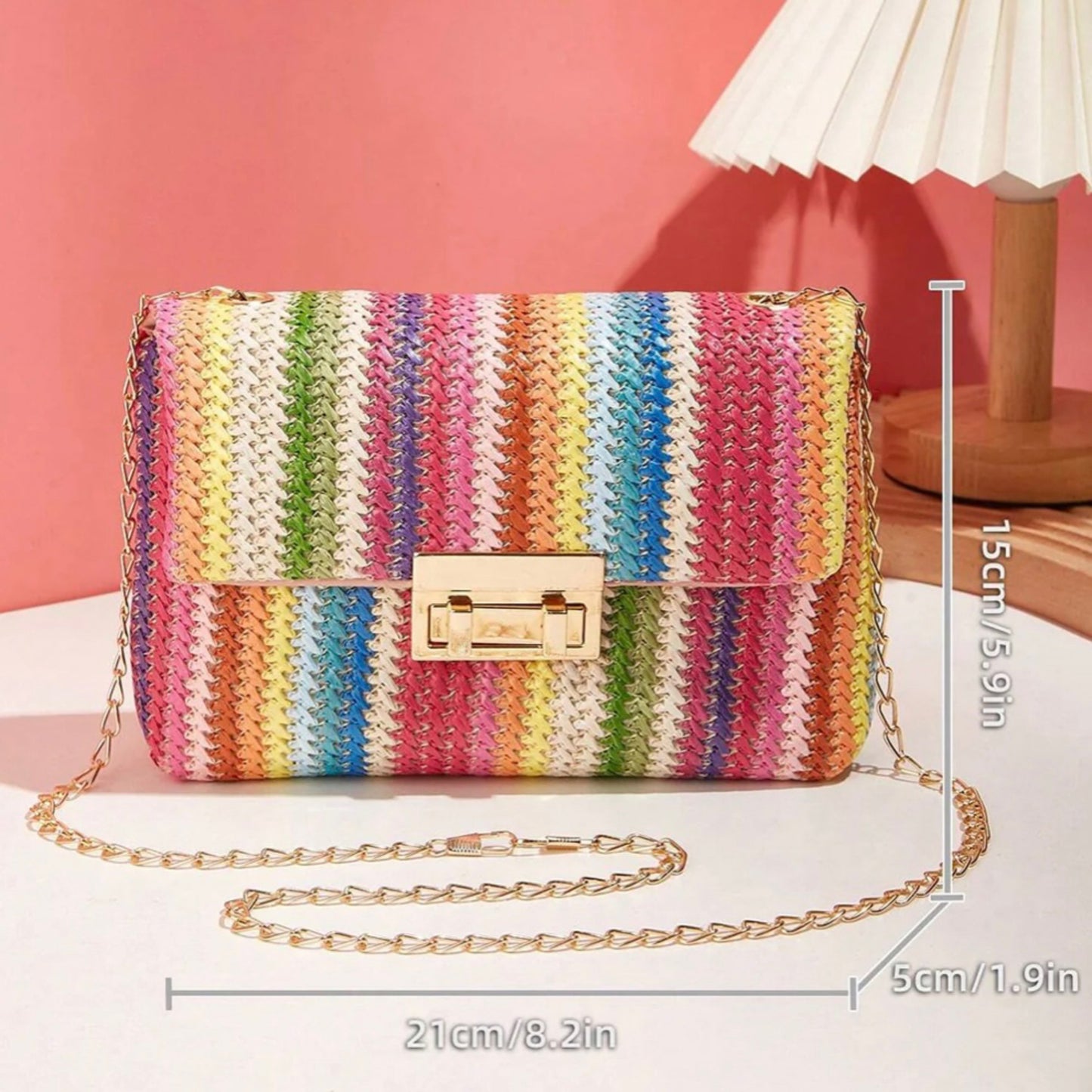Boho Babe Woven Chain Bag