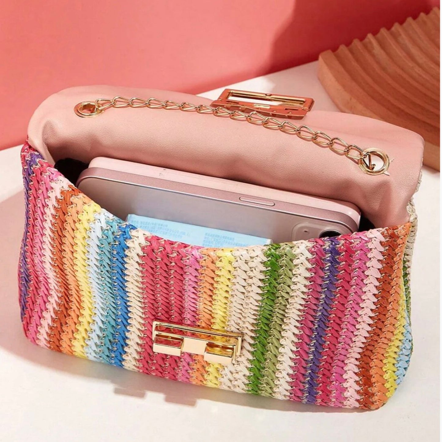 Boho Babe Woven Chain Bag