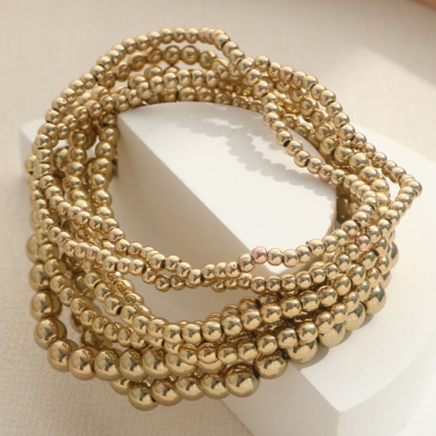 Golden Cutie 7-Piece Bracelet Set