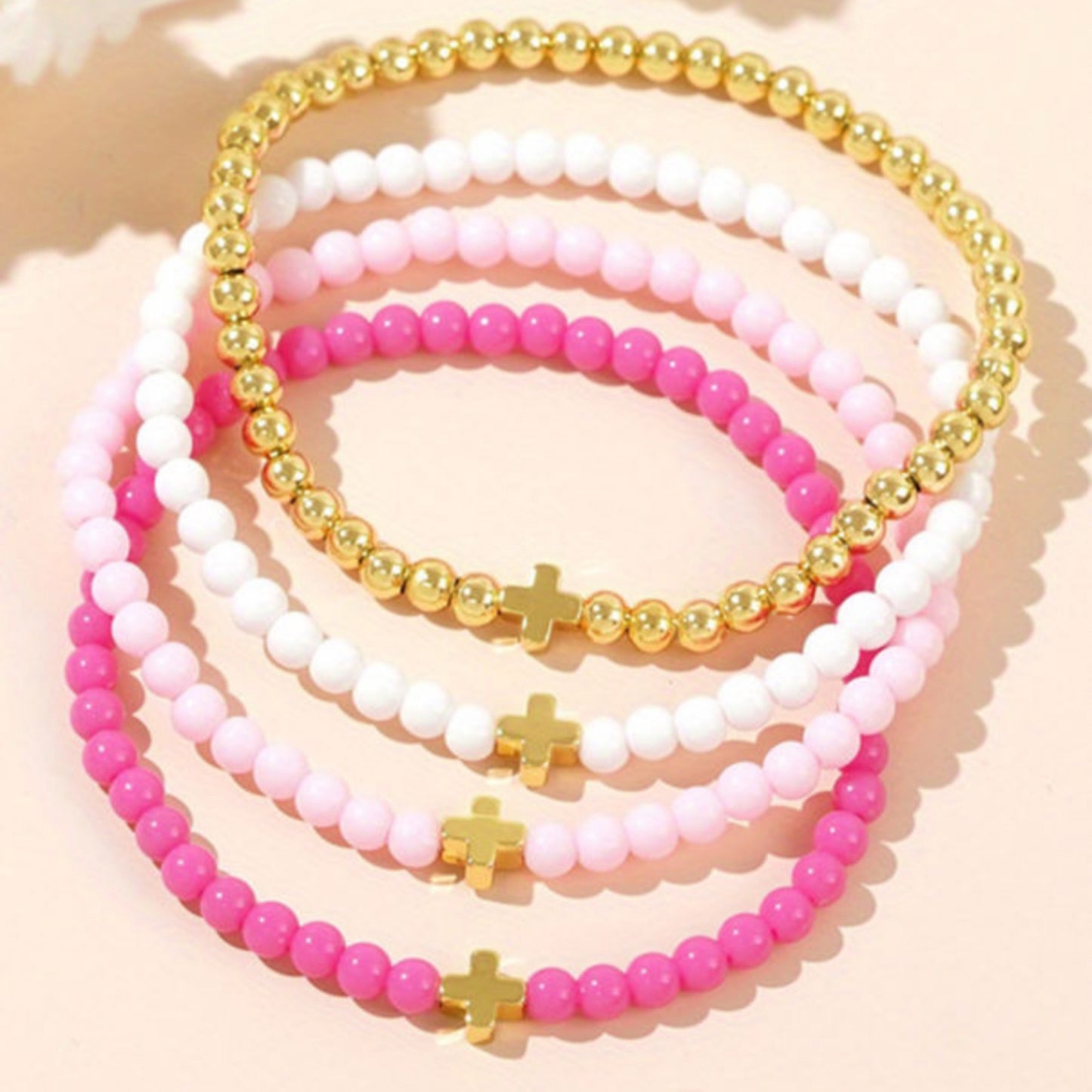 Cross My Heart Beaded Set