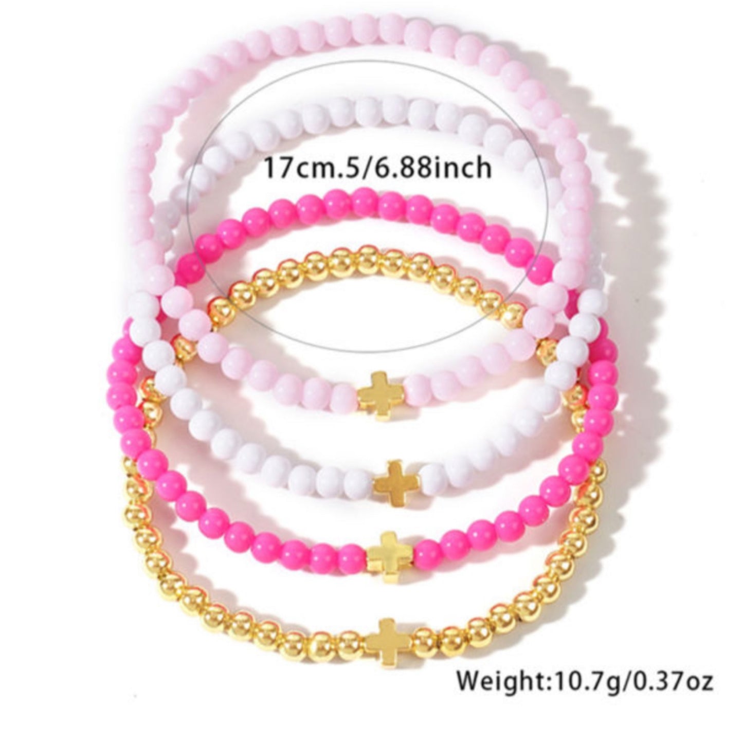 Cross My Heart Beaded Set