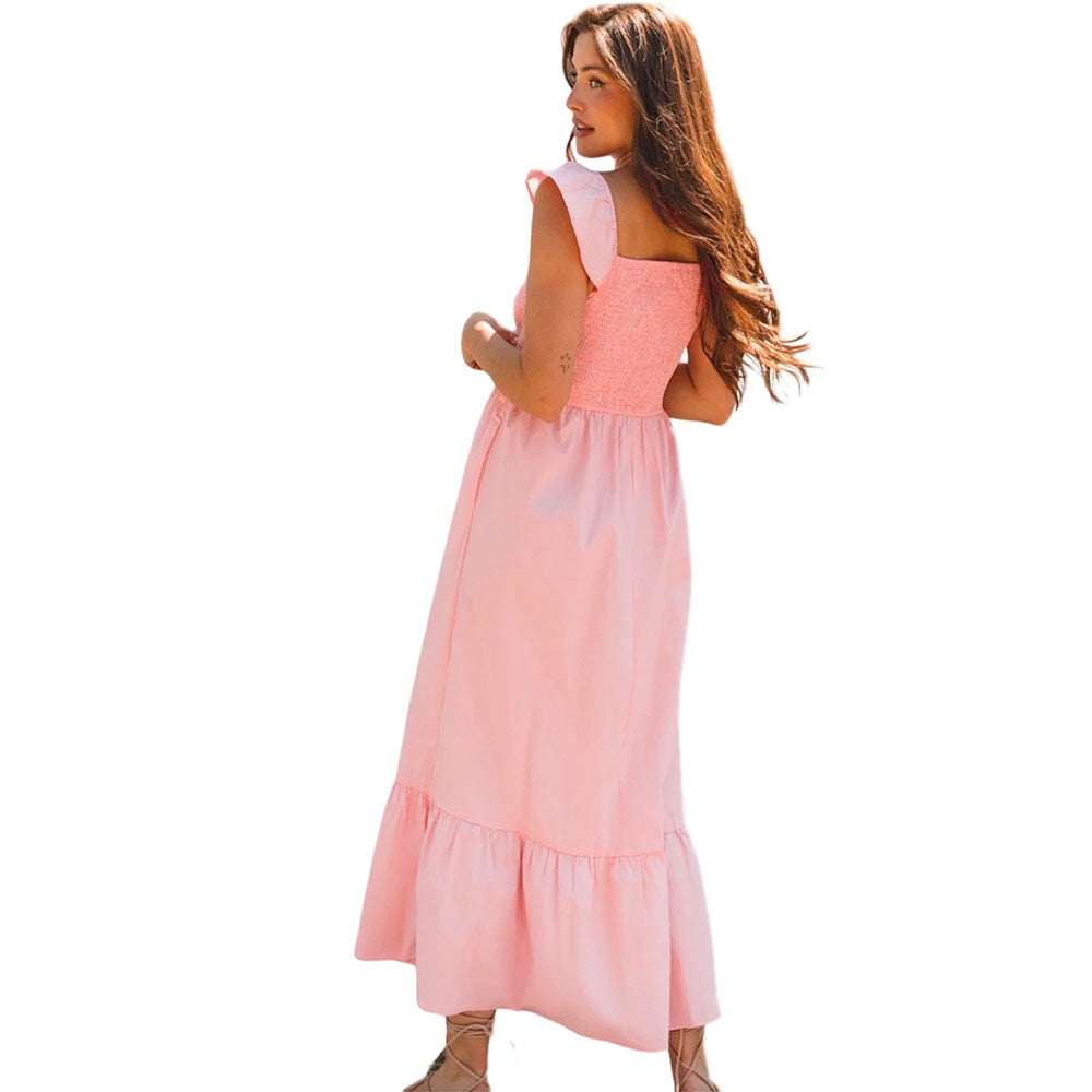 Coral Bliss Maxi Dress
