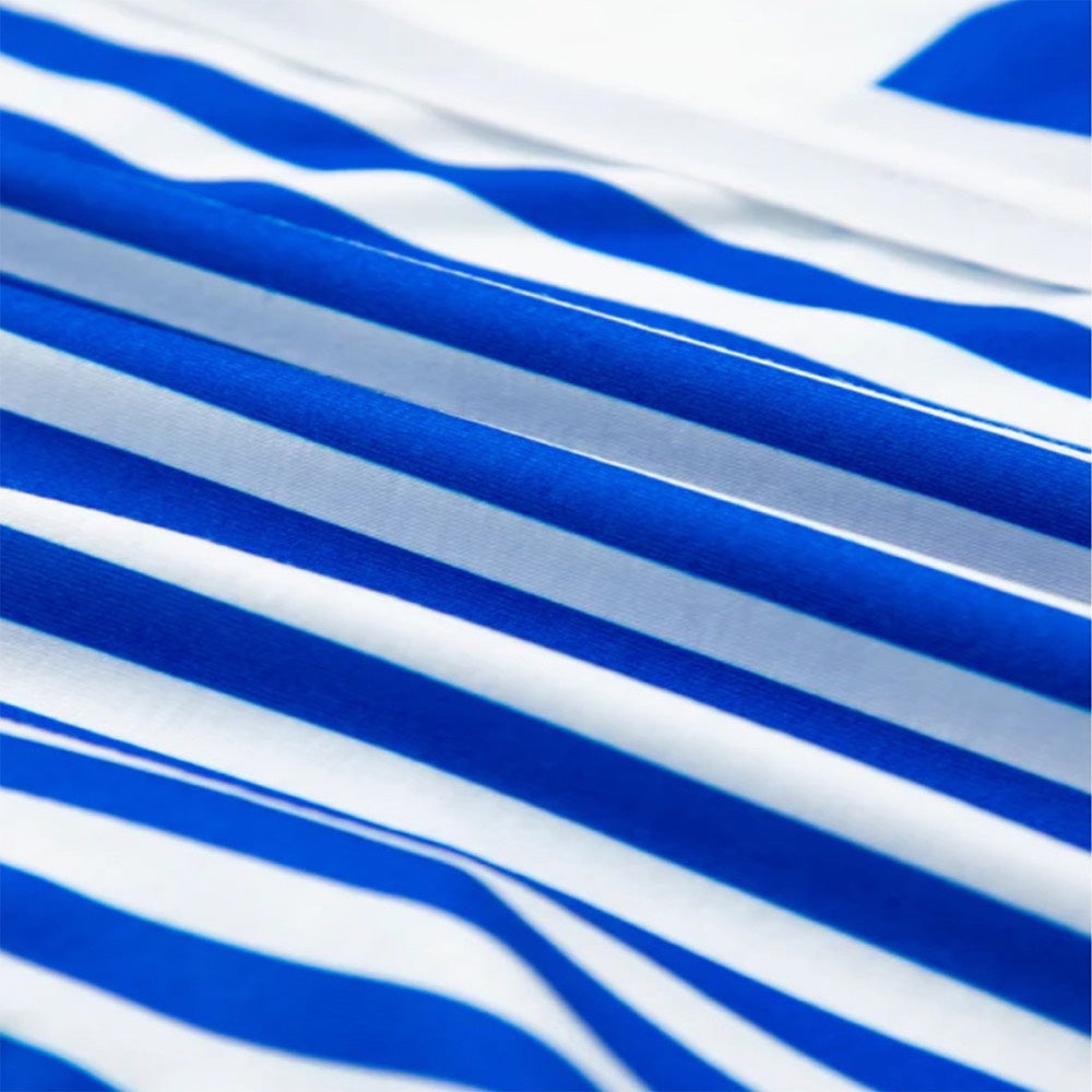Sky Blue Striped T-Shirt Dress