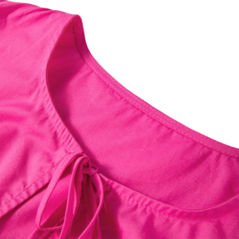 Rosy Revival Tie Front Mini Dress