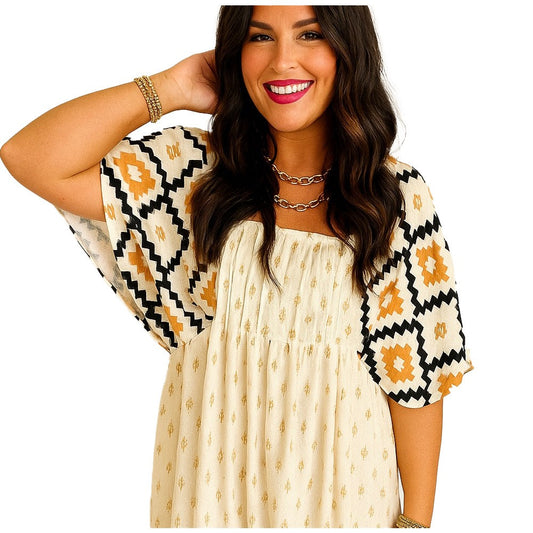 🎁 Boho Belle Western Mini Dress (100% off)