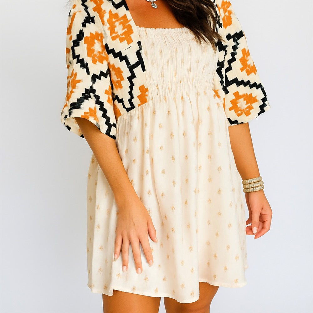Boho Belle Western Mini Dress
